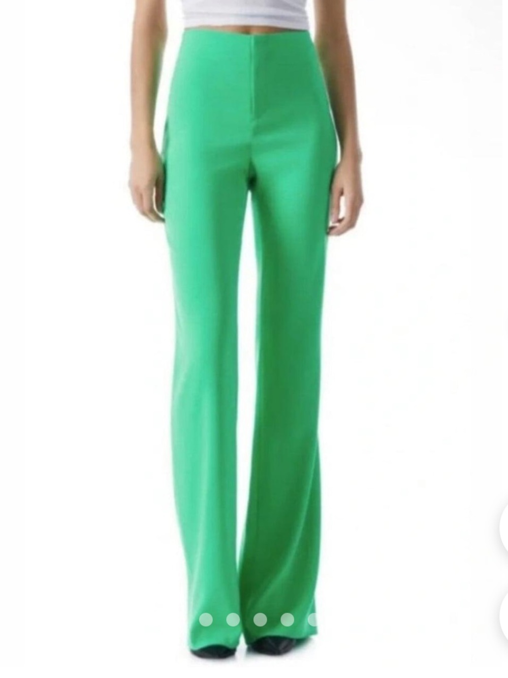 ALICE + OLIVIA Teeny Bootcut Pants in Garden Green